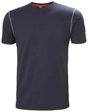 T-shirt de travail Oxford Helly Hansen vue de face bleu marine