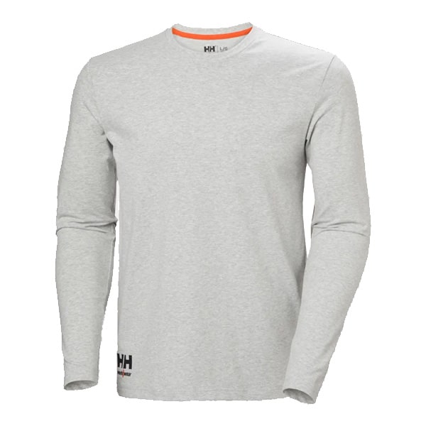 T-shirt manches longues Kensington Helly Hansen vue de face gris chine