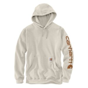 Sweat de travail avec logo Graphic Carhartt beige vue de face