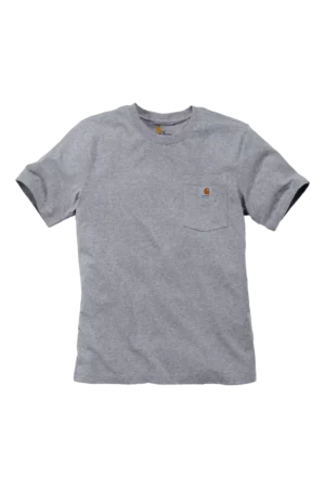 T-shirt de travail manches courtes poche Carhartt gris clair chiné