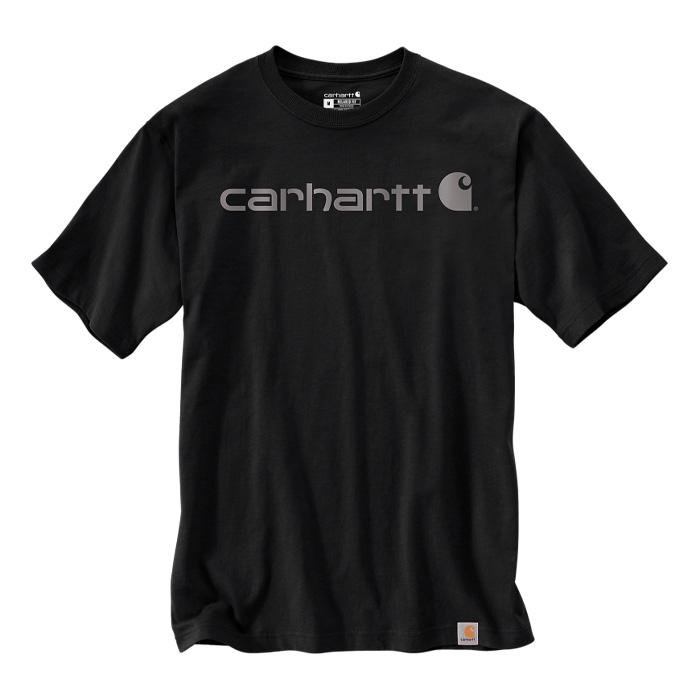 T-shirt de travail manches courtes Core logo Carhartt noir nouvelle version