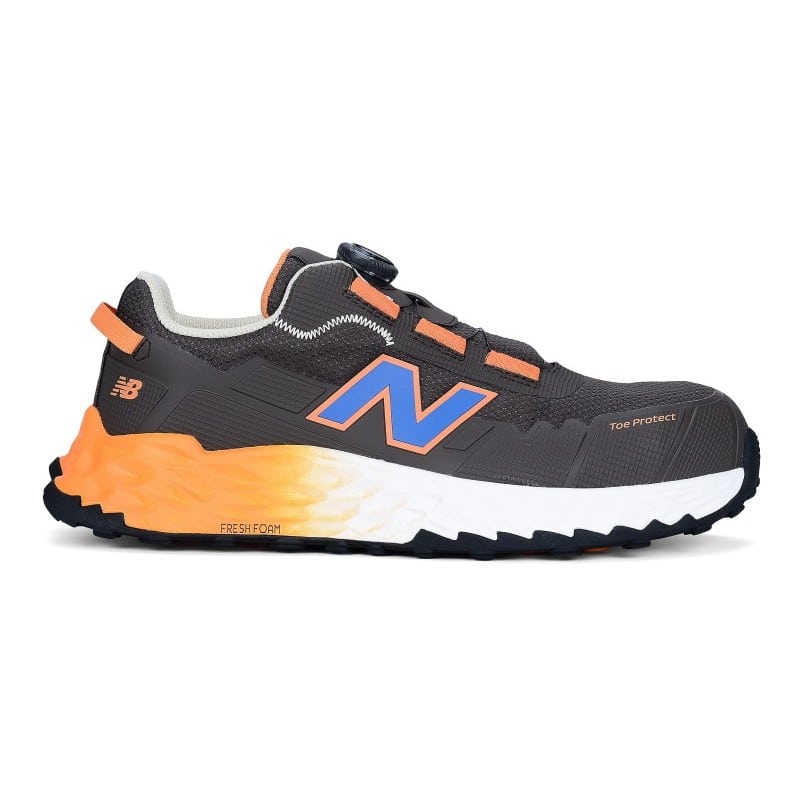 Chaussures de sécurité basses Cremorne BOA S3L New Balance vue cote droit orange