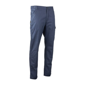 Pantalon multi poches de travail Ardent - Rhyolite LMA vue de face trois quarts bleu marine