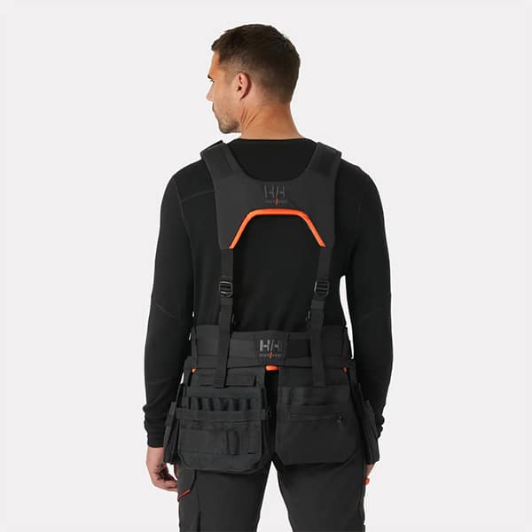 Bretelles pour ceinture porte-outils Ergo Helly Hansen vue de dos portee