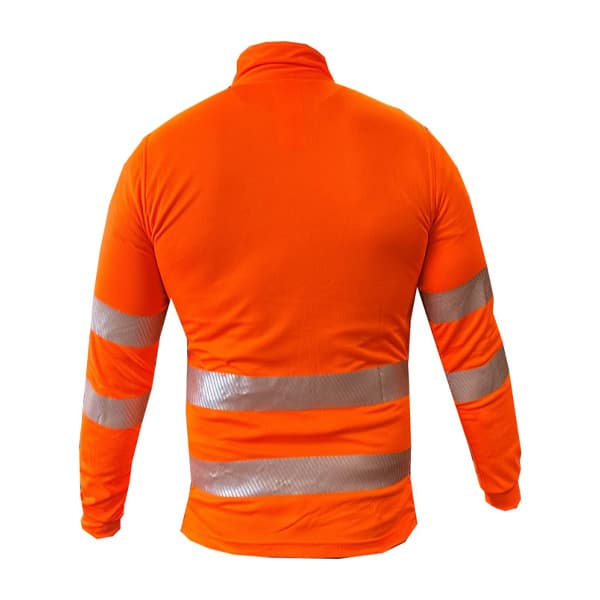 T-shirt de travail haute visibilité manches longues Classe 2 EN 20471 Francital vue de dos
