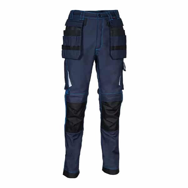Pantalon de travail Leiria Cofra vue de face bleu marine bleu roi