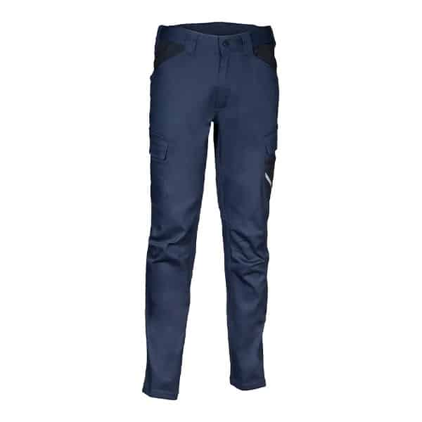 Pantalon de travail Vidago vue de face bleu marine noir