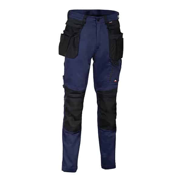 Pantalon de travail stretch Pakatti Cofra bleu marine noir vue de face