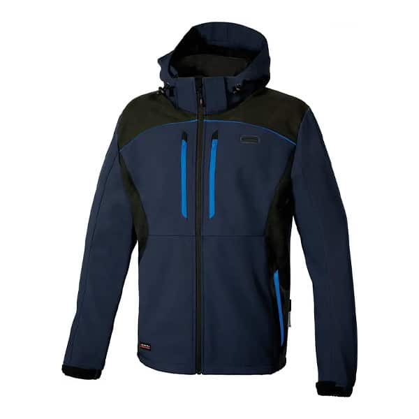 Softshell de travail Klarbo Cofra bleu marine vue de face