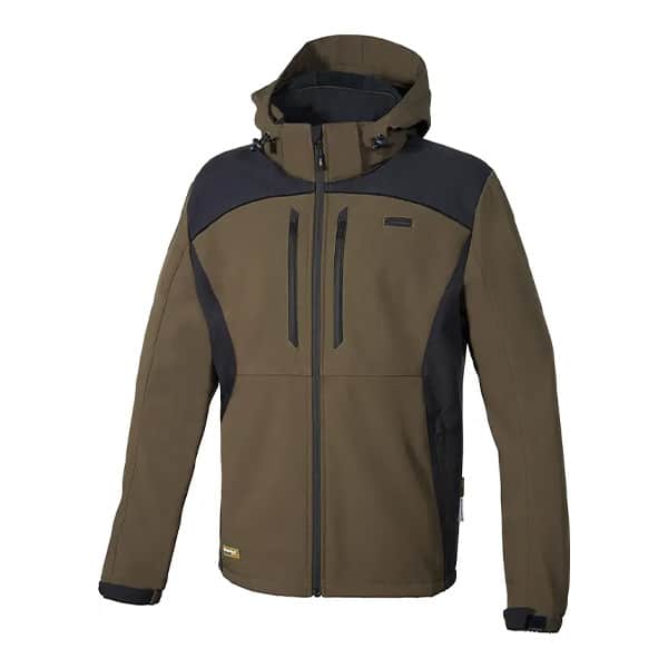 Softshell de travail Klarbo Cofra marron noir vue de face