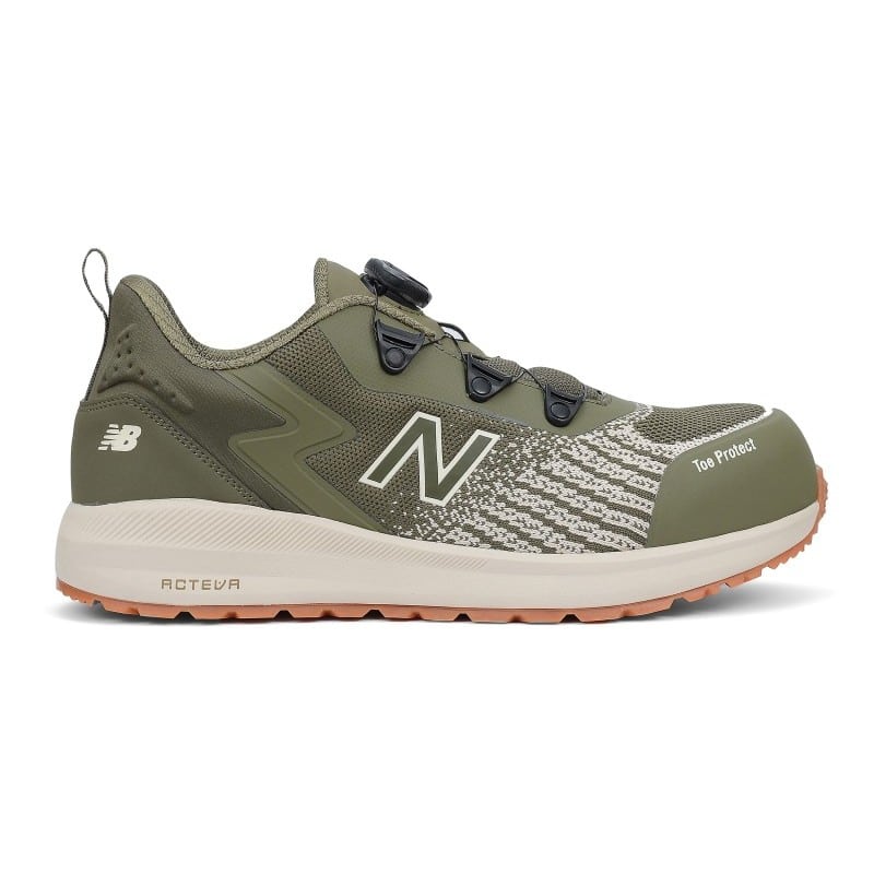 Chaussures sécurité Speedware BOA New Balance khaki vue cote droit