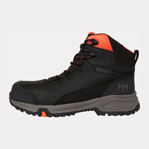 Bottes de sécurité mi-montantes Manchester LTR S7S HT Helly Hansen Vue de face Noir
