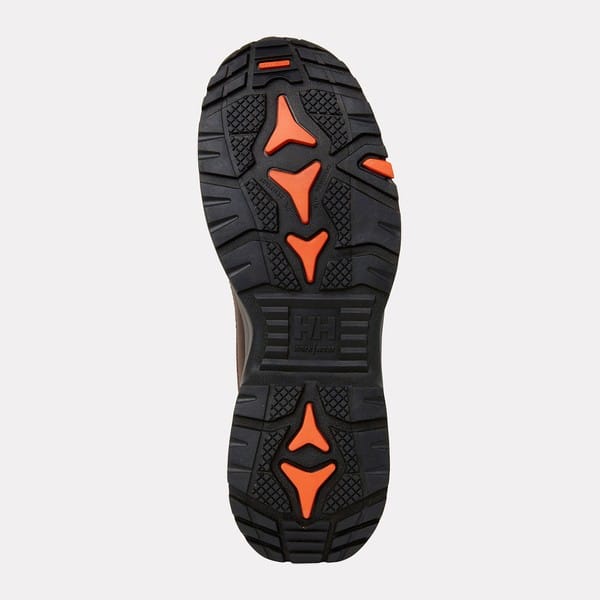 Bottes de sécurité mi-montantes Manchester LTR S7S HT Helly Hansen Vue semelle Marron foncé