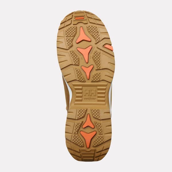Bottes de sécurité mi-montantes Manchester LTR S7S HT Helly Hansen Vue semelle Marron clair