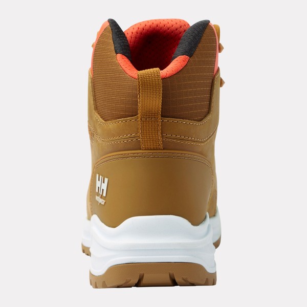 Bottes de sécurité mi-montantes Manchester LTR S7S HT Helly Hansen Vue talon Marron clair