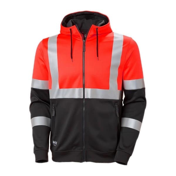 Sweat à capuche zippé haute visibilité Addvis Classe 1 Helly Hansen – Image 2