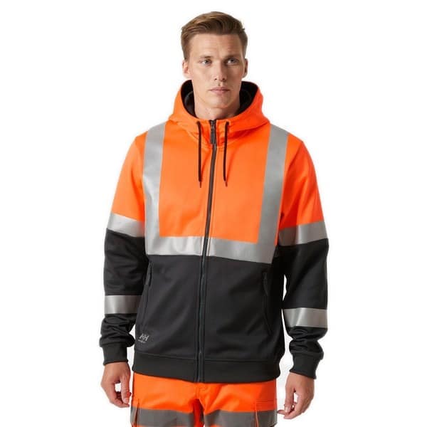 Sweat à capuche zippé haute visibilité Addvis Classe 1 Helly Hansen – Image 15