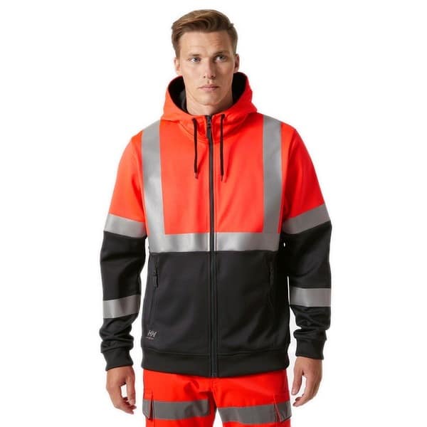Sweat à capuche zippé haute visibilité Addvis Classe 1 Helly Hansen – Image 14