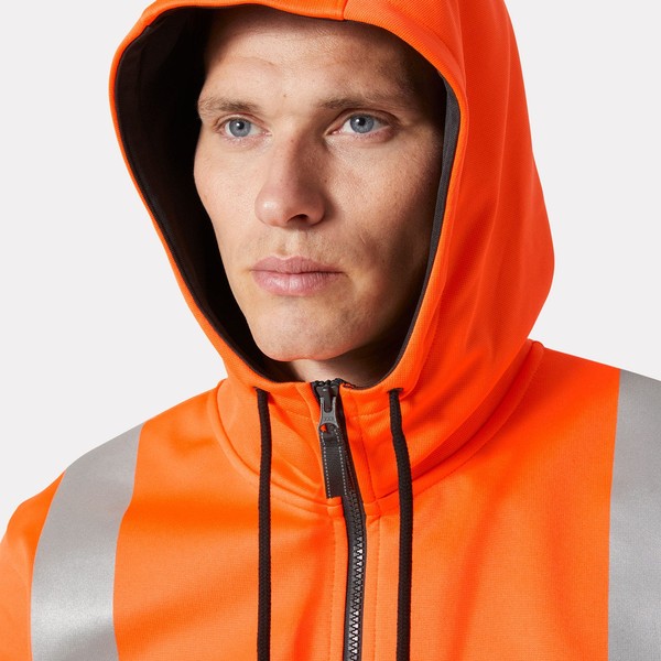 Sweat à capuche zippé haute visibilité Addvis Classe 1 Helly Hansen – Image 12