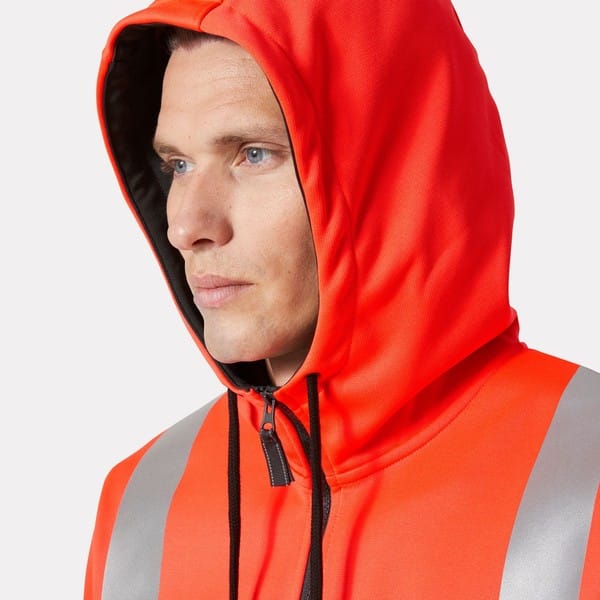 Sweat à capuche zippé haute visibilité Addvis Classe 1 Helly Hansen – Image 11