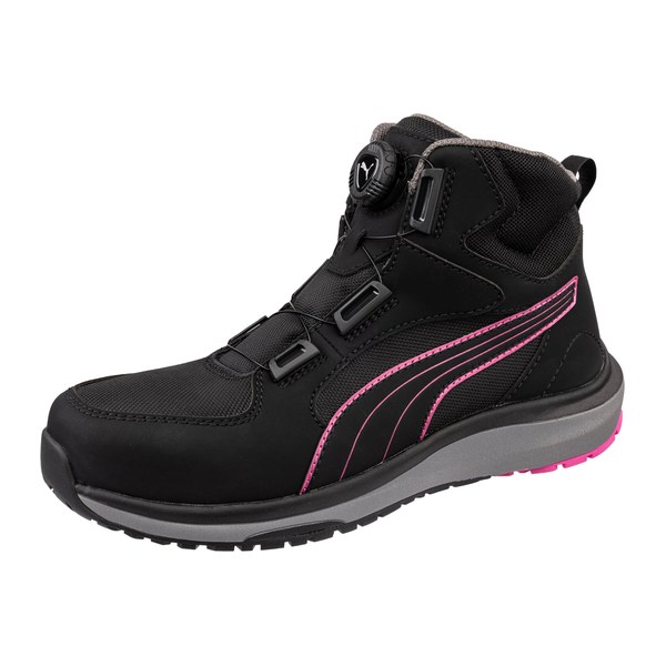 Chaussures de sécurité montantes femme Aspire Disc S3S ESD Puma Safety Vue trois-quarts