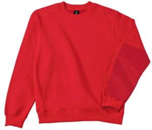 Sweat de travail col rond Hero pro - B&C vue de face rouge