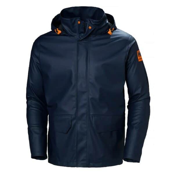 Veste de pluie imperméable Gale Helly Hansen vue de face bleu marine