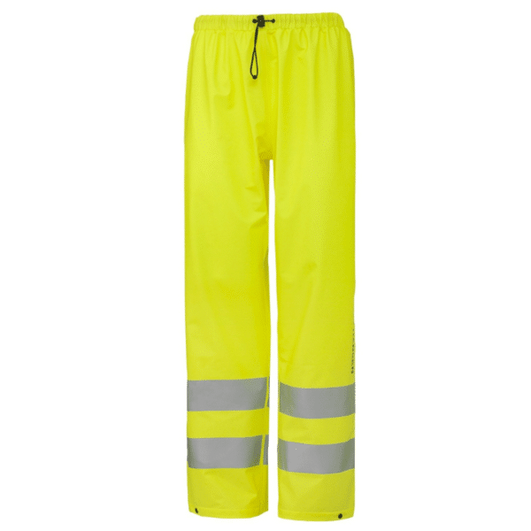 Pantalon de pluie haute visibilité Alta Helly Hansen vue de face jaune fluo