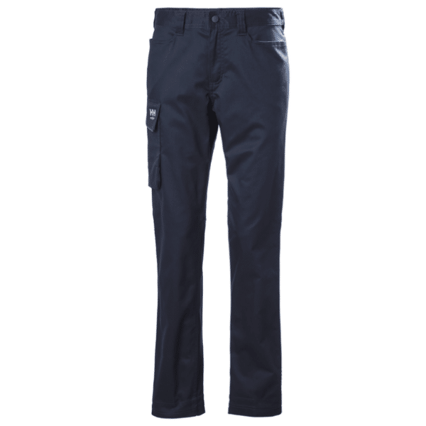 Pantalon de travail femme W Luna Helly Hansen vu face bleu