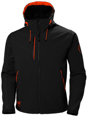 Softshell de travail Chelsea Evolution Helly Hansen noir vue de face