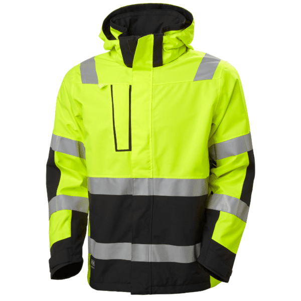 Veste haute visibilité imperméable Alna 2.0 - Helly Hansen vue face vert
