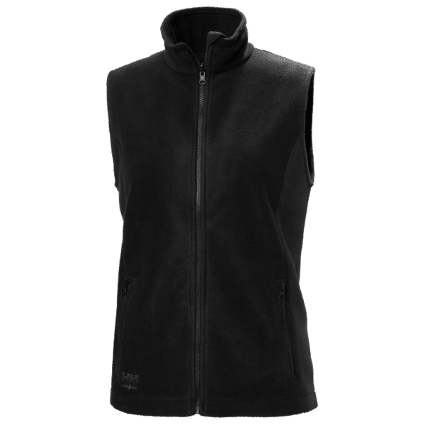 Gilet sans manches polaire femme Manchester 2.0 - Helly Hansen vue face noir
