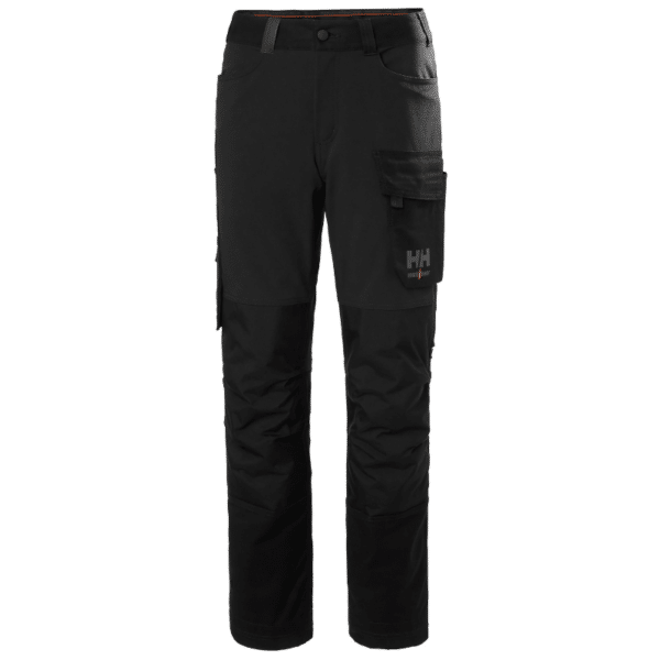 Pantalon de travail femme W Luna 4X Cargo Helly Hansen vue de face noir