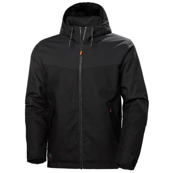 Veste de travail d’hiver Oxford Helly Hansen noir vue de face