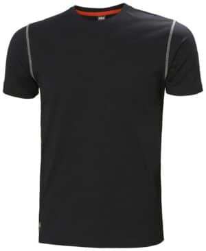T-shirt de travail Oxford Helly Hansen vue de face noir