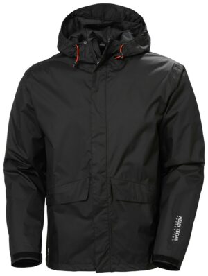 Veste de pluie Manchester - Helly Hansen vue de face noir