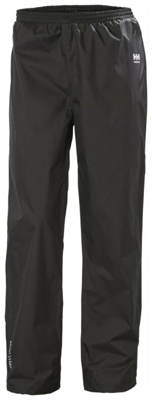 Pantalon de pluie imperméable Manchester Helly Hansen vue de face noir