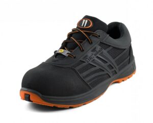 Chaussures de sécurité basses Mars S3 Gaston Mille vue de coté noir