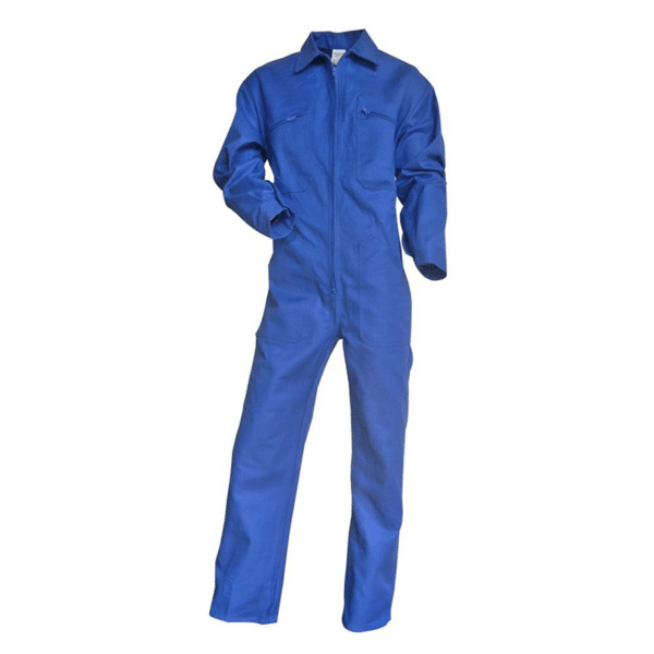 Combinaison de travail zip Taloche simple LMA vue de face bleu
