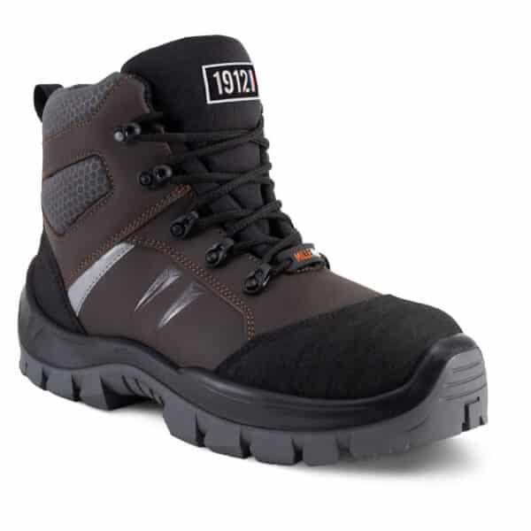 Chaussures de sécurité Montantes S3L Hot Cumin Millemeta BTP Gaston Mille vue de trois quarts cote droit