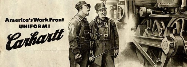 carhartt train et personnel du train qui le regardent, histoire carhartt