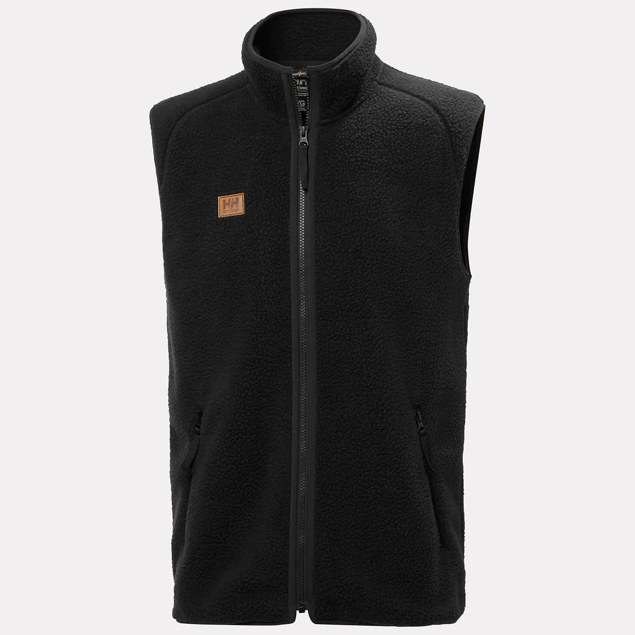 Gilet en polaire de travail Heritage Helly Hansen vue de face noir