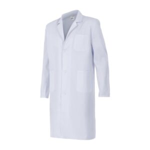 Blouse de travail Velilla blanc vue de face