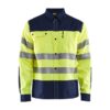 BLEU MARINE / JAUNE FLUO