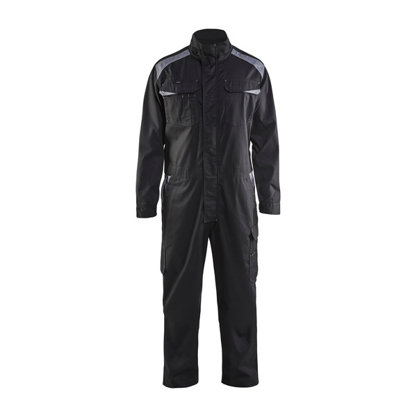Combinaison de travail Industrie manches longues coton Blaklader Gris clair Noir Vue de face
