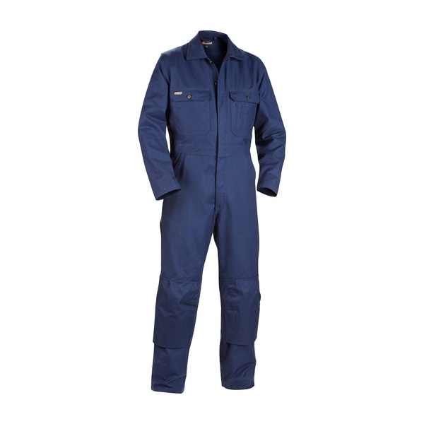 Combinaison de travail Industrie manches longues coton croise Blaklader Bleu marine Vue de face