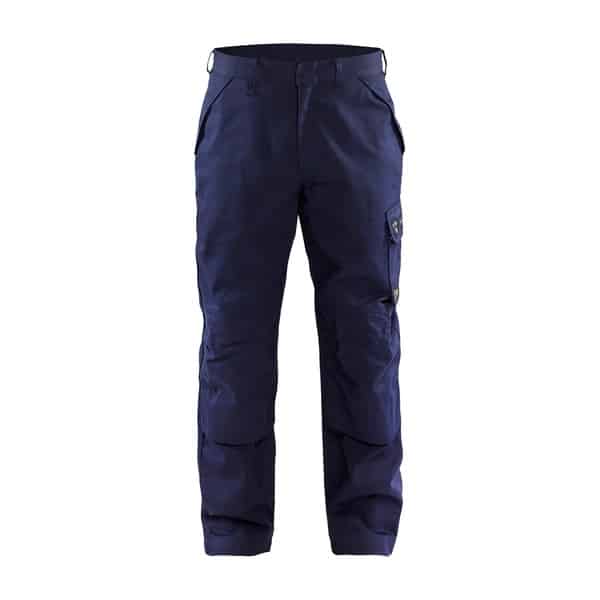 Pantalon de travail Retardant Flamme Blaklader Bleu marine Vue de face