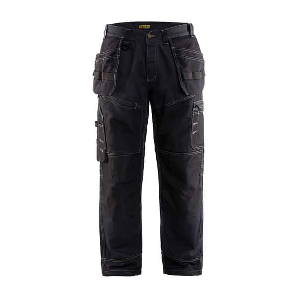 Pantalon de travail X1500 Cordura DENIM Blaklader Bleu marine Noir Vue de face