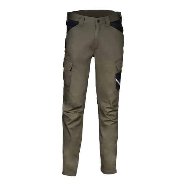Pantalon de travail Vidago vue de face marron noir