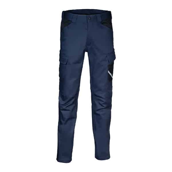 Pantalon de travail élastique Busot Cofra vue de face bleu marine bleu roi